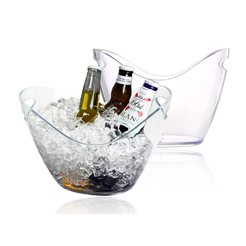 Clear Plastic Ice Bucket